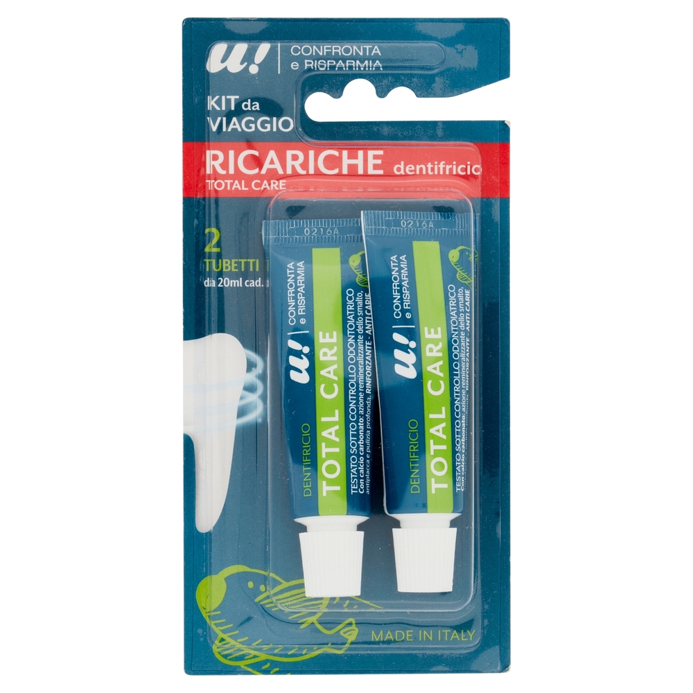 Kit da Viaggio Ricariche Dentifricio U! Confronta e Risparmia